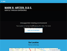 Tablet Screenshot of markartzerdds.com